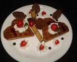 A picture of step 2 of Chocolate waffles.