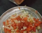 A picture of step 1 of Kabri Patti Sandwich.