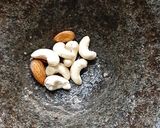 A picture of step 2 of Cashew Badam Kulfi.