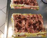 Une image de l'étape 12 de Poireaux farcis au jambon cru, tomates, paneer et grana padano.