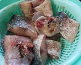 A picture of step 1 of Masala fish fry.