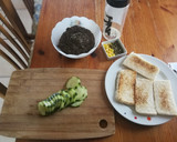 Foto del paso 6 de la receta: Tapenade de aceitunas negras, alcaparras, maíz y miso
