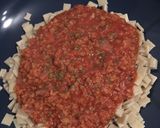 Une image de l'étape 4 de Crozets de Savoie et bolognaise végétarienne.