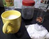 A picture of step 1 of NOLEN GURER CHENA PORA (baked nolen gur cottage cheese).