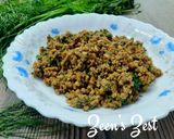 A picture of step 4 of Lamb Mince Fry with Dill.