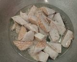 Foto langkah ke 2 dari resep Tempe Telur Kucai Bumbu Santan.