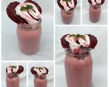 A picture of step 6 of Red velvet milkshake.