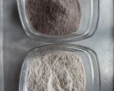 A picture of step 1 of Zebra Cake.
