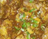 A picture of step 9 of Maghaz Masala or Brain Masala.