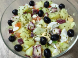 Ensalada campera con pulpo