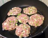 A picture of step 5 of Choy Sum Pork Patty and Rice.