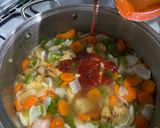 A picture of step 5 of Chicken Manchurian ❦.