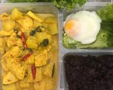 รูปขั้นตอนการทำที่ 4 ของ แกงเผ็ดอกไก่ (เกือบคลีน)