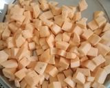 A picture of step 2 of Roasted Sweet Potato Salad with Orange flavour.