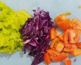 Foto langkah ke 3 dari resep Ayam Panggang Saus Barbeque dengan Salad Sayur.