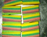 Foto langkah ke 7 dari resep Bolu kukus Rainbow putih telur.