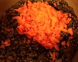 A picture of step 4 of Green lentils with stewed beef, in a multi cooker.