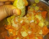 A picture of step 3 of Raw turmeric pickle.