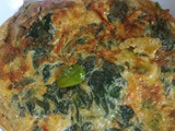 Omelet daun ginseng sambal pete teri medan