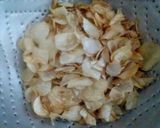 A picture of step 2 of Cocoyam chips.