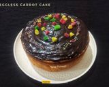 A picture of step 10 of Eggless Carrot Cake.