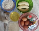 Foto langkah ke 1 dari resep Bolu Pisang Pandan Kukus No Mixer.
