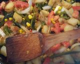 Foto del paso 16 de la receta: Papas blancas con rajas de poblano y granos de elote