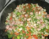 Foto del paso 2 de la receta: Spaghetti integrales /salsa crema vegetales y panceta