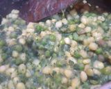 A picture of step 4 of Mukimo with steamed Cabbage.