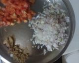 A picture of step 3 of Basen ke chilla ki vegetable.