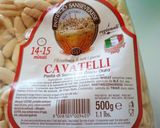 A picture of step 1 of Cavatelli con guanciale e funghi.