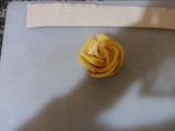 Flores de manzana con hojaldre.