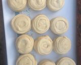 A picture of step 2 of Theme challenge#coconut butter soft layered chapati challenge.