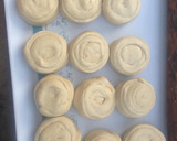 A picture of step 2 of Theme challenge#coconut butter soft layered chapati challenge.