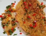 A picture of step 16 of Masala Breakfast Omelette with sauted vegetable.