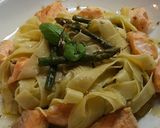 Foto do passo 11 de Tagliatelle com Salmão e Espargos