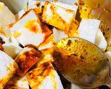 A picture of step 2 of Dahi paneer.