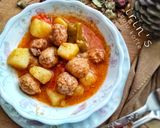 Foto langkah ke 11 dari resep Sebzeli sulu köfte (bakso kuah dg sayuran).