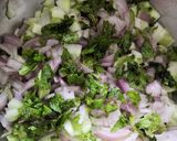 A picture of step 1 of Mint salad.