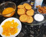 A picture of step 1 of Easy Biscuits orange Trifle.