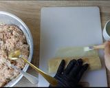 Foto langkah ke 4 dari resep Hekeng Ayam Udang Kulit Tahu.