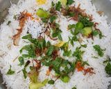 A picture of step 14 of Chicken biryani.