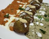 A picture of step 27 of Gobhi mint kofta with shahi malai and makhani gravy.