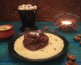 A picture of step 6 of Walnut Halwa with Rabdi.