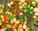A picture of step 5 of Paneer Corn Tawa Pulao.