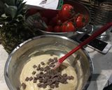 A picture of step 5 of Emma and Charlotte’s ‘special’ gluten free muffins.