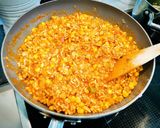 Chili con lencsével töltött burrito recept fázis 6 fotója
