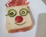 A picture of step 3 of Alo keema veg sandwich.