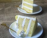 Gambar langkah 13 resipi Durian Fresh Cream Cake.