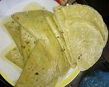 A picture of step 2 of Mario's Christmas Enchiladas.